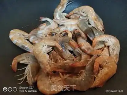 Make Bean petal shrimp step 3
