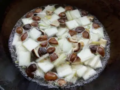Make Tombo mushroom soup step 6