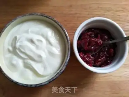 Make Cherry butter yogurt step 0