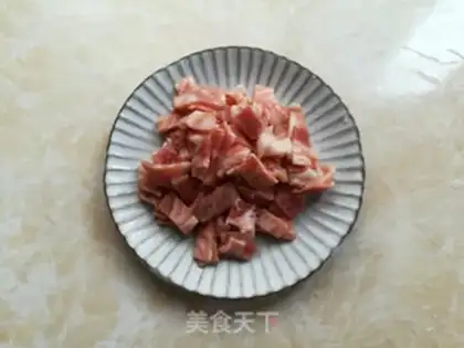 Make Bacon fried rice step 1