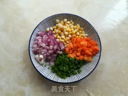 Make Bacon fried rice step 2