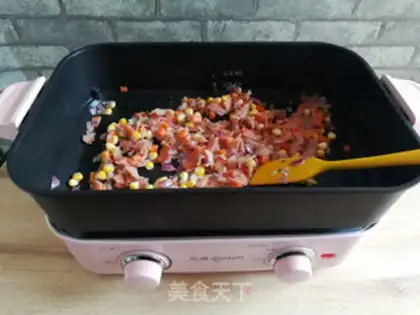 Make Bacon fried rice step 4