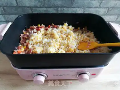 Make Bacon fried rice step 5