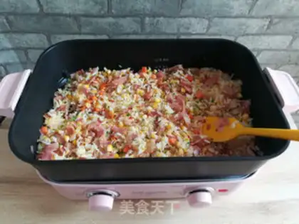 Make Bacon fried rice step 7