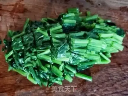 Make Fan spinach step 5