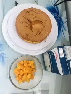 Make Mango cake step 0