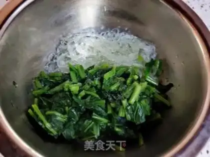 Make Fan spinach step 7