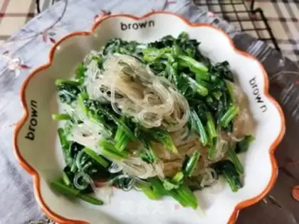 Make Fan spinach step 8