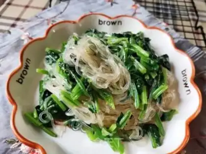 Make Fan spinach step 9