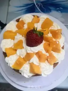 Make Mango cake step 4