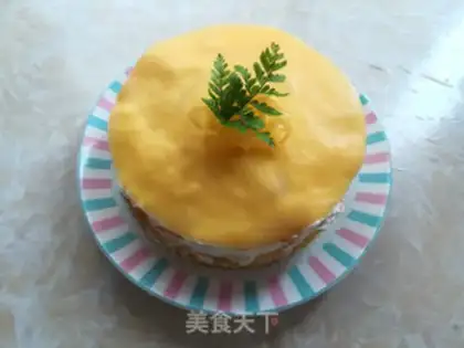 Make Six inches of mango cake step 9
