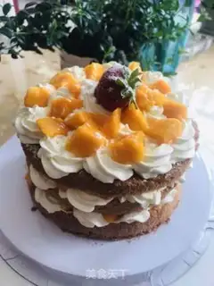 Make Mango cake step 5