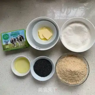 Make Black and white sesame souffle step 2