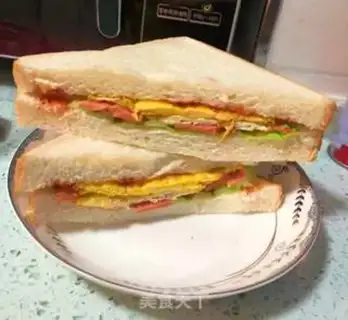 Make Egg ham sandwich step 7