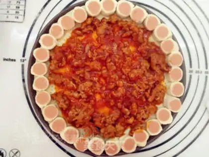 Make Salami sausage pizza step 9