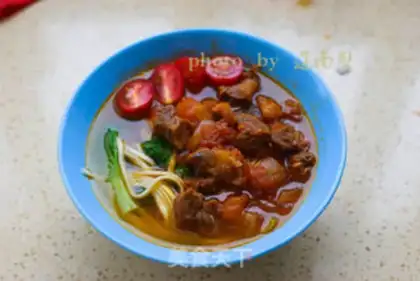 Make Tomato beef noodles step 12