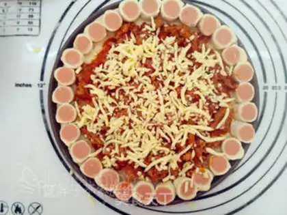 Make Salami sausage pizza step 10
