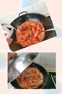 Make Garlic shrimp step 3