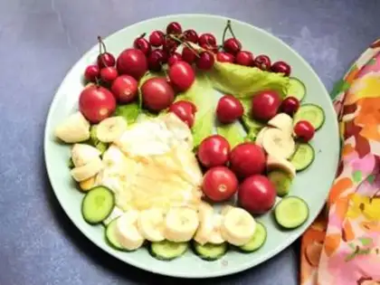 Make Fruit egg salad step 6