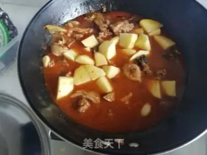 Make Potato chicken step 8