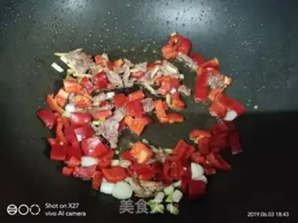 Make Beef bean horns step 1