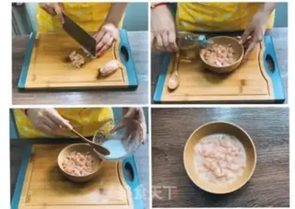 Make Five-coloured chicken rice step 2