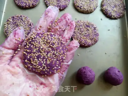 Make Potato sesame cake step 6