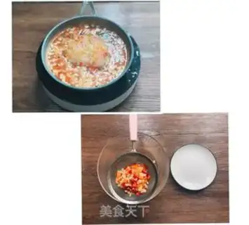 Make Five-coloured chicken rice step 4