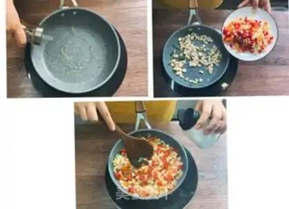 Make Five-coloured chicken rice step 5