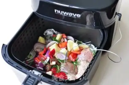 Make Roasted vegetables and chicken legs step 5