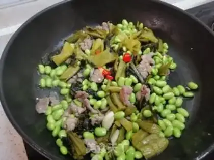 Make Sour beef beans step 7