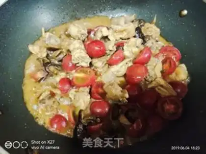 Make "Sacred fruit mushroom beer chicken." step 6
