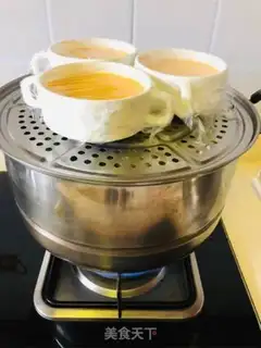 Make Butterfly shrimp steamed eggs step 14