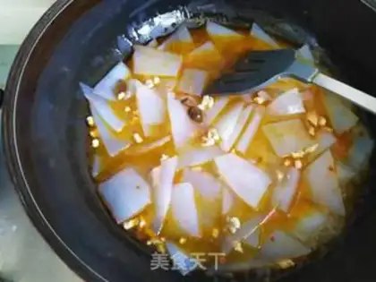 Make Frozen powder with mushroom sauce step 8