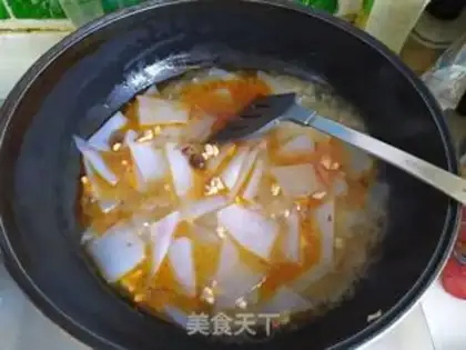 Make Frozen powder with mushroom sauce step 9