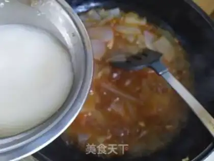 Make Frozen powder with mushroom sauce step 10