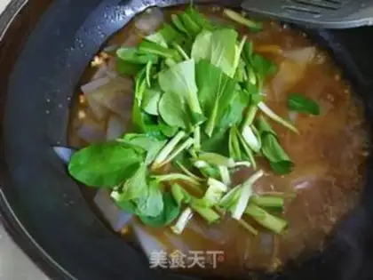 Make Frozen powder with mushroom sauce step 11