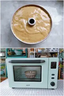 Make Red date cake step 5