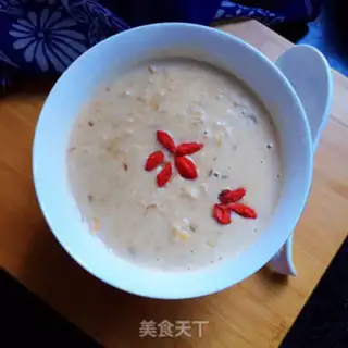 Make Red date milk oatmeal step 8