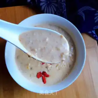 Make Red date milk oatmeal step 9