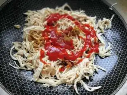 Make Chicken silk step 5