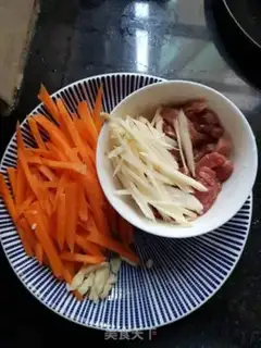 Make Carrot and beef silk step 1