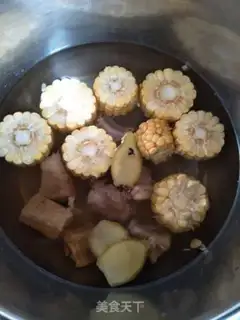 Make Corn rib stew step 1