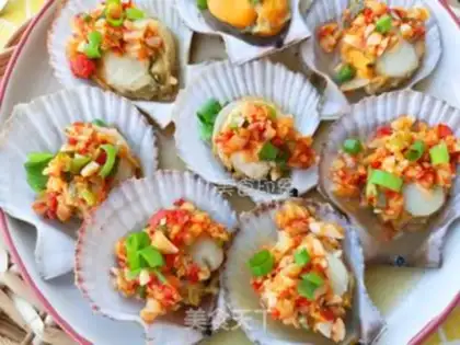 Make Garlic scallops step 11