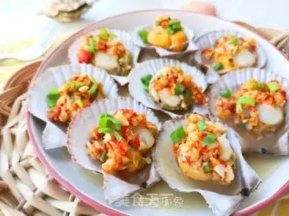 Make Garlic scallops step 12