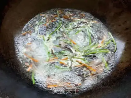 Make Fish and gold mushrooms step 4