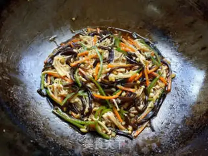 Make Fish and gold mushrooms step 9