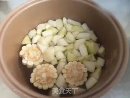 Make Corn melon soup step 2