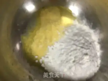 Make Corn pasta eggcake step 1