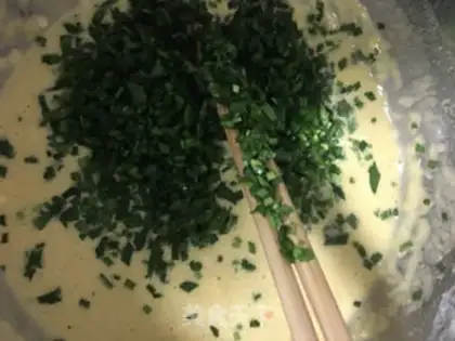 Make Corn pasta eggcake step 4